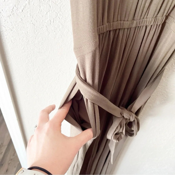 MATILDA Jane Finest Hour Jersey Knit Jumpsuit in Brown Olive Green S NWT - Picture 8 of 11